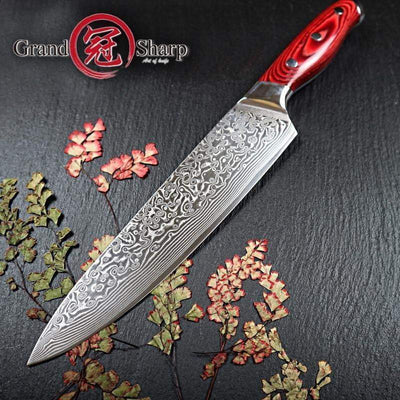 Kokkekniv 20cm fra Grandsharp i utsøkt design og finish - kokkekniven.no